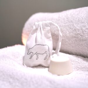 Mini natural deodorant bar - mandarin and lavender